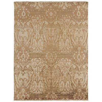Rug & Kilim’s Classic-Style Contemporary Rug in Beige-Brown Ikats Patterns
