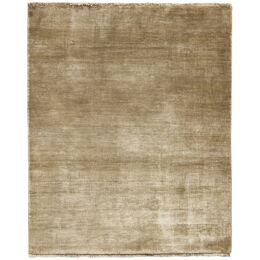 Contemporary Rug in Solid Beige Brown Open Field by Rug & Kilim