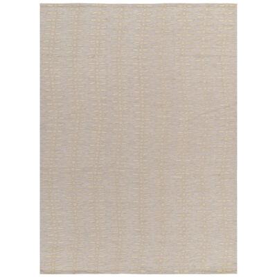 Rug & Kilim’s Scandinavian Style Kilim in Off-White, Gray and Beige Patterns