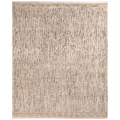 Rug & Kilim’s Modern Rug in All Over Beige, Gray and White Abstract Pattern