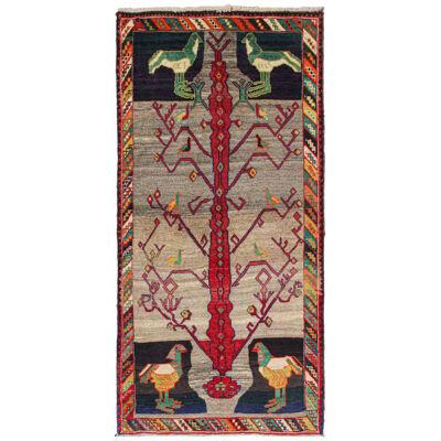 Vintage Persian Tribal Runner with Vibrant Pictorials-  by Rug & Kilim
