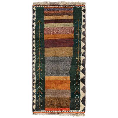 Vintage Persian Tribal Rug with Stripes and Geometric Patterns by Rug & Kilim