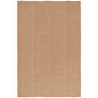 Rug & Kilim’s Contemporary Kilim in Rust with Off-White Notes