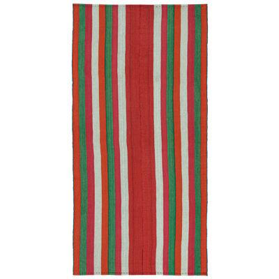 Vintage Persian Kilim in Red with Multicolor Stripes by Rug & Kilim