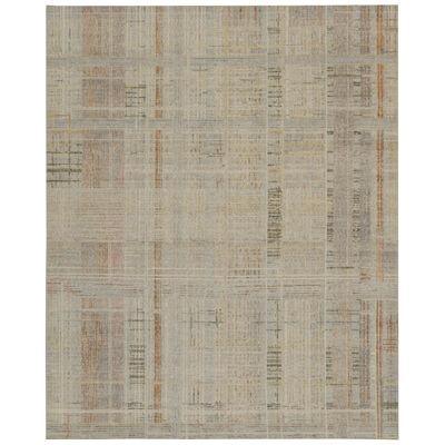 Rug & Kilim’s Distressed style Abstract Rug in Polychromatic Geometric Pattern