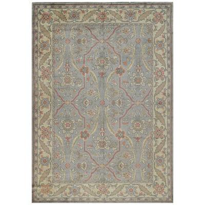 Antique Donegal Arts & Crafts Rug in Blue with Floral Patterns by Rug & Kilim