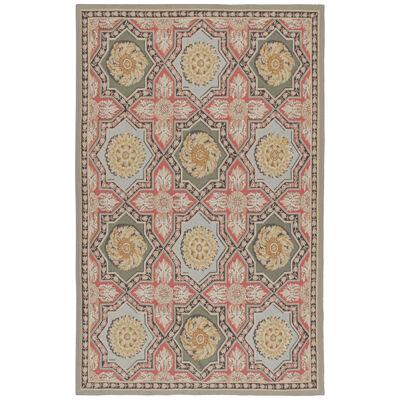 Rug & Kilim’s Aubusson Style Flatweave with Medallions and Floral Patterns