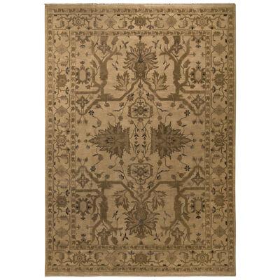 Rug & Kilim’s Sultanabad Style Rug in Beige-Brown & Gray Floral Pattern