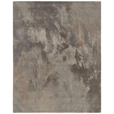 Rug & Kilim’s Abstract Rug in a Silver-Gray All Over Pattern