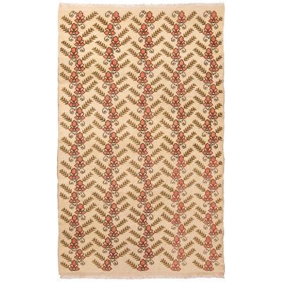 Vintage Sparta Traditional Beige And Pink Wool Rug