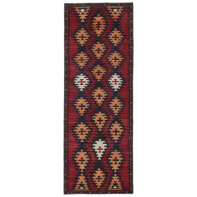 Vintage Karadagh Persian Kilim in Red with Geometric Patterns by Rug & Kilim