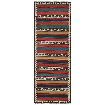 Vintage Shahsavan Persian Kilim with Stripes & Geometric Patterns by Rug & Kilim