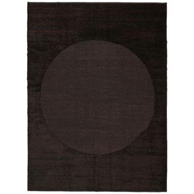 Rug & Kilim’s Modern rug in Brown with Circular Medallion Pattern