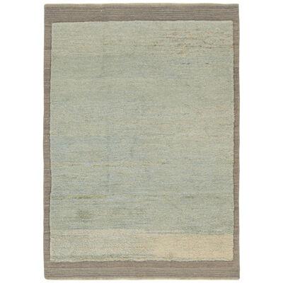 Rug & Kilim’s Contemporary Rug in Gray and Blue