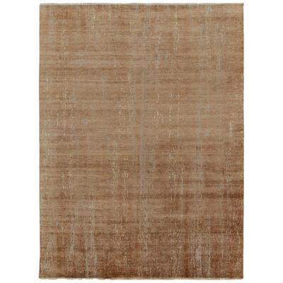 Rug & Kilim’s Modern Abstract Rug in Beige-Brown and Gray