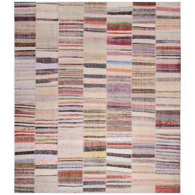 Rug & Kilim’s Patchwork Beige and Multi-Color Wool Kilim Rug