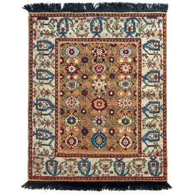 Rug & Kilim’s Classic Transitional Style Rug in Beige Brown Floral Pattern