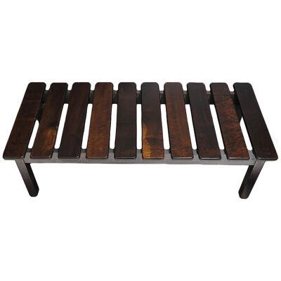Brazilian Modern Mid Century Exotic Wood Bench or Coffee Table