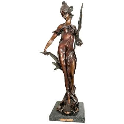 Bronze Sculpture of Diana After Pierre Roche