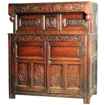 Late 17th/Early 18th Century Oak Court Cupboard or Didarn