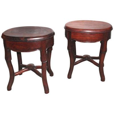 Antique Pair of Chinese Stools