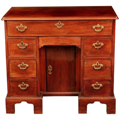 George III Chippendale Period  Mahogany Kneehole Desk or dressing table