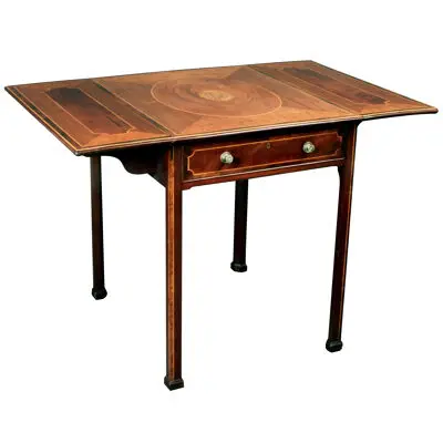 George III Chippendale Period Mahogany Pembroke Table