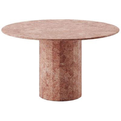 Ashby Round Dining / Hall Table - Red Travertine