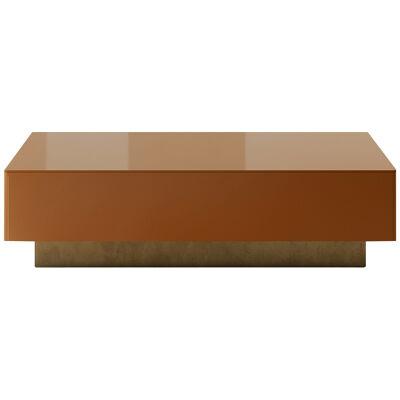 Chelmsford Coffee Table lacquered in high gloss - cider orange