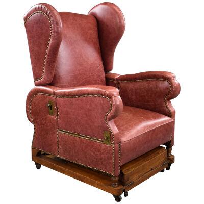 Victorian Leather Reclining Chair by J Foot & Sons Ltd