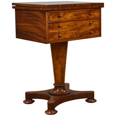 William IV Flame Mahogany Work Table