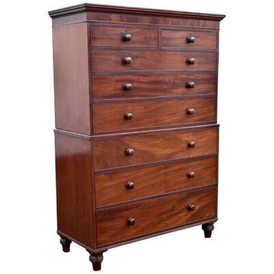Victorian Mahogany Chest on Chest