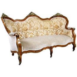 Antique French Marquetry Sofa