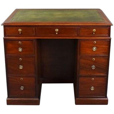 George III Mahogany Kneehole Desk Stamped Gillows