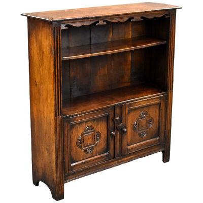 Carved Oak Bookcase/Cabinet