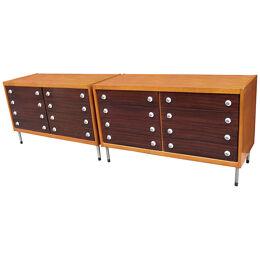 Pair of Italian Modernist Chest of Drawers
