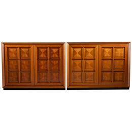 Pair of sideboards by Mobili i Caccia alla Volpe, Italy 1970s 
