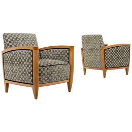 Pair of Art Deco Armchairs , France 1930's
