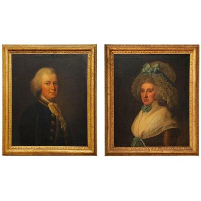 Pair of 18th Century Oil Painted Portraits