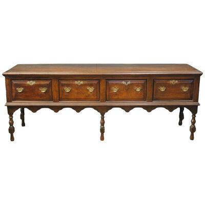 EARLY 18TH CENTURY BLOCK FRONT DRESSER BASE
