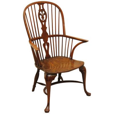 18TH CENTURY THAMES VALLEY YEW WOOD WINDSOR ARMCHAIR