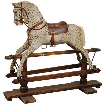 19th Century Dapple Rocking Horse