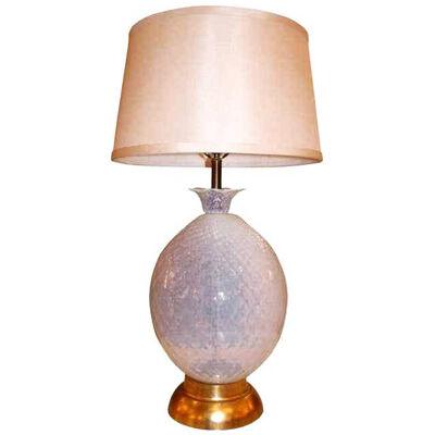 Marbro 1950s Italian Seguso Murano Glass Pineapple Table Lamp