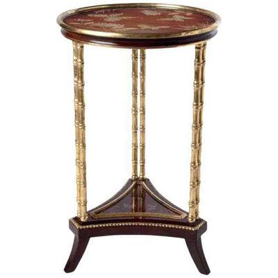 Charles Pollock for William Switzer Bamboo Chinoiserie Side Table
