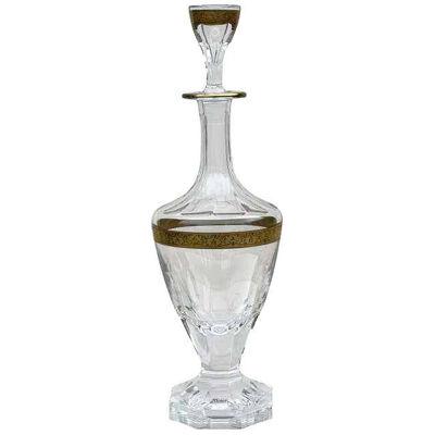Moser Gold Encrusted Crystal Carlsbad Decanter, 1980s