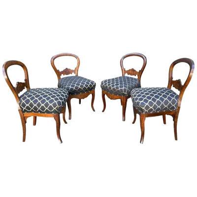 Antique Regency Period Mahogany Dining Chairs, Early 19th Century