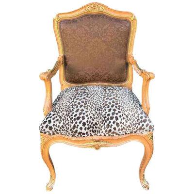 Louis XV Style Louis Mittman Fauteuil Arm Chairs, 2010s