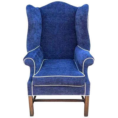Antique Early 19c George III Petite Wingback Chair