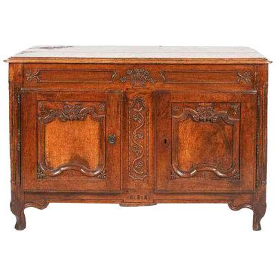 Antique French Provincial Fruitwood Sideboard Buffet, 18th Century
