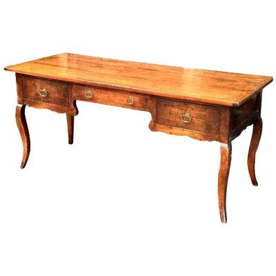 Antique French Country, Rustic European Writing Desk Table, Early 19th Century